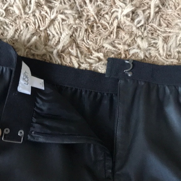 Ann Taylor Loft 100% leather skirt - Picture 6 of 11